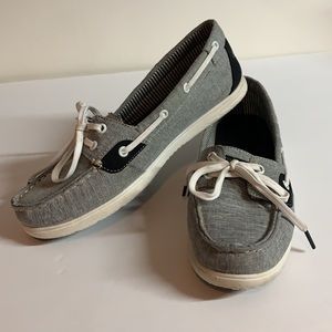 Sperry Topsider grey black women’s size 8